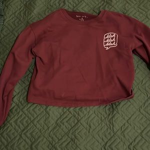 Long sleeve crop top